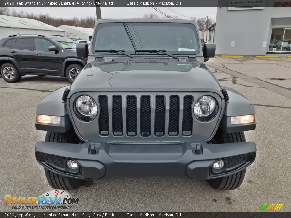 2020 Jeep Wrangler Unlimited Sahara 4x4 Sting-Gray / Black Photo #4