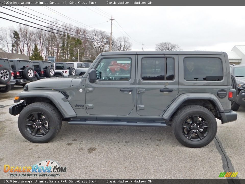 2020 Jeep Wrangler Unlimited Sahara 4x4 Sting-Gray / Black Photo #6