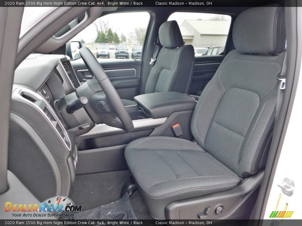 2020 Ram 1500 Big Horn Night Edition Crew Cab 4x4 Bright White / Black Photo #2