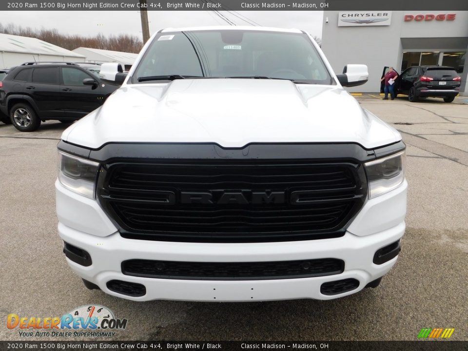2020 Ram 1500 Big Horn Night Edition Crew Cab 4x4 Bright White / Black Photo #4