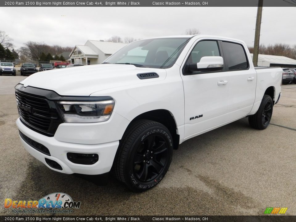2020 Ram 1500 Big Horn Night Edition Crew Cab 4x4 Bright White / Black Photo #5