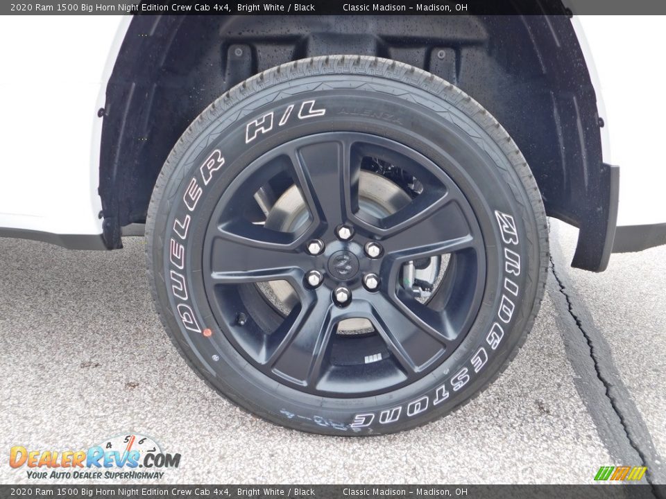 2020 Ram 1500 Big Horn Night Edition Crew Cab 4x4 Bright White / Black Photo #10