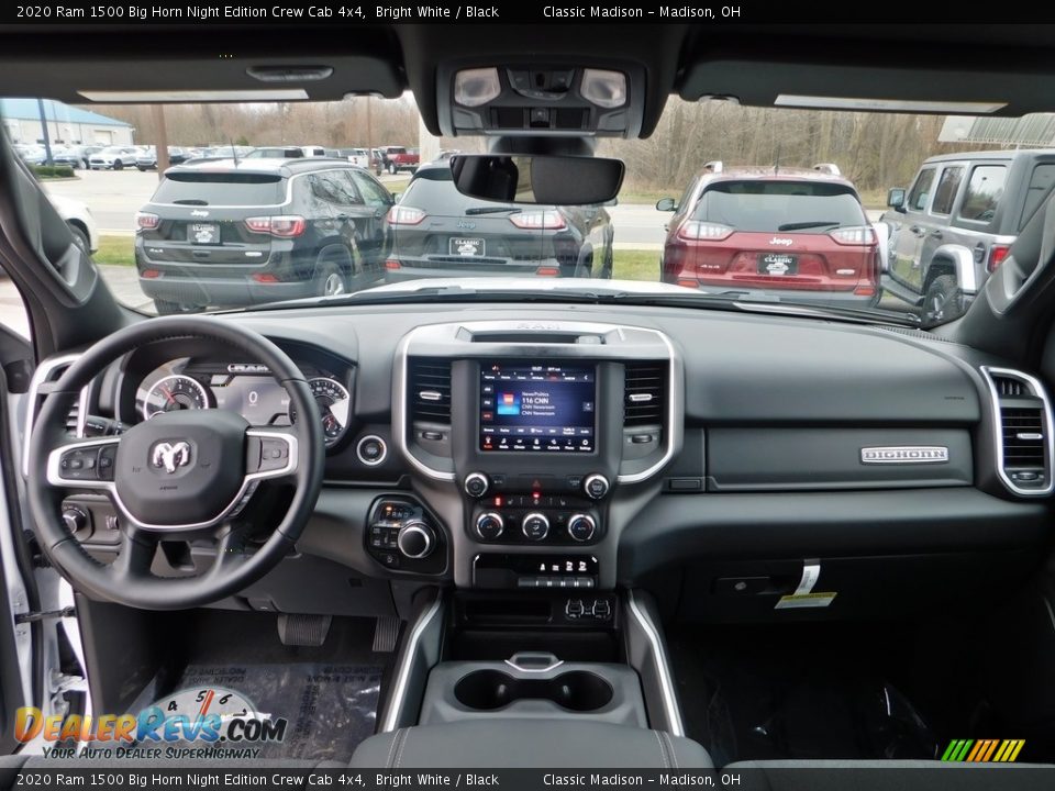 2020 Ram 1500 Big Horn Night Edition Crew Cab 4x4 Bright White / Black Photo #13