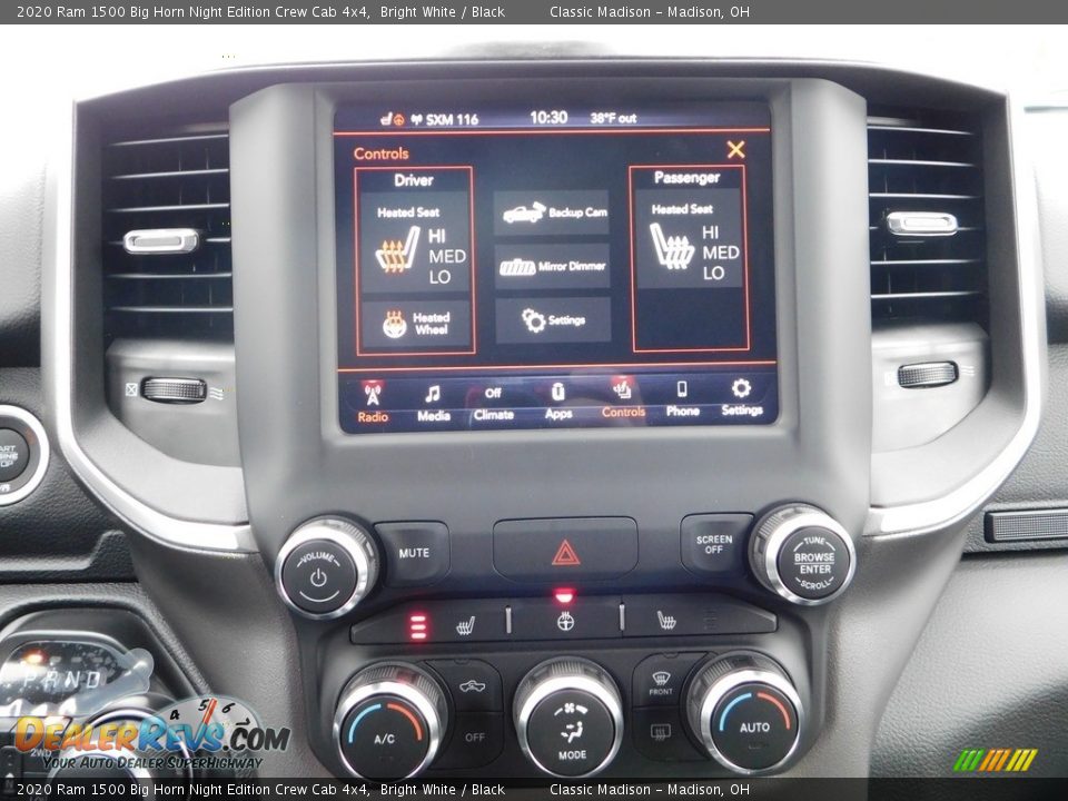 2020 Ram 1500 Big Horn Night Edition Crew Cab 4x4 Bright White / Black Photo #15