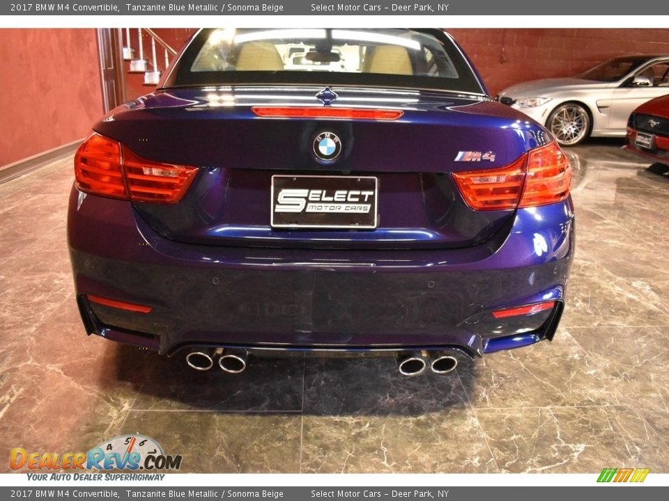 2017 BMW M4 Convertible Tanzanite Blue Metallic / Sonoma Beige Photo #3