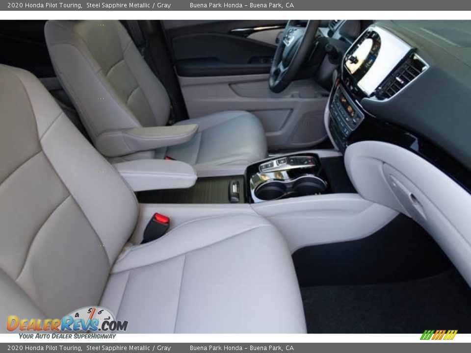 2020 Honda Pilot Touring Steel Sapphire Metallic / Gray Photo #33