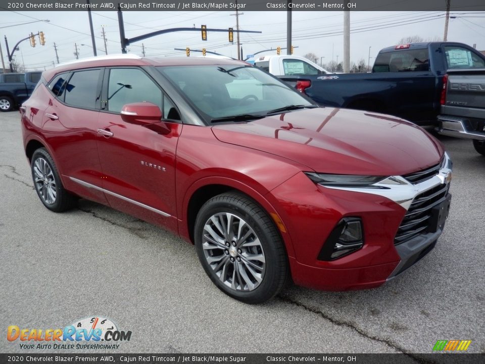 2020 Chevrolet Blazer Premier AWD Cajun Red Tintcoat / Jet Black/Maple Sugar Photo #3