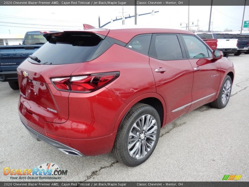 2020 Chevrolet Blazer Premier AWD Cajun Red Tintcoat / Jet Black/Maple Sugar Photo #4