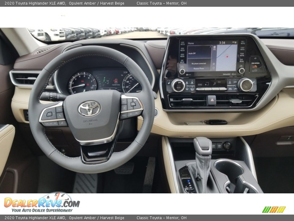 2020 Toyota Highlander XLE AWD Opulent Amber / Harvest Beige Photo #4