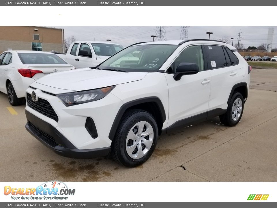 2020 Toyota RAV4 LE AWD Super White / Black Photo #1