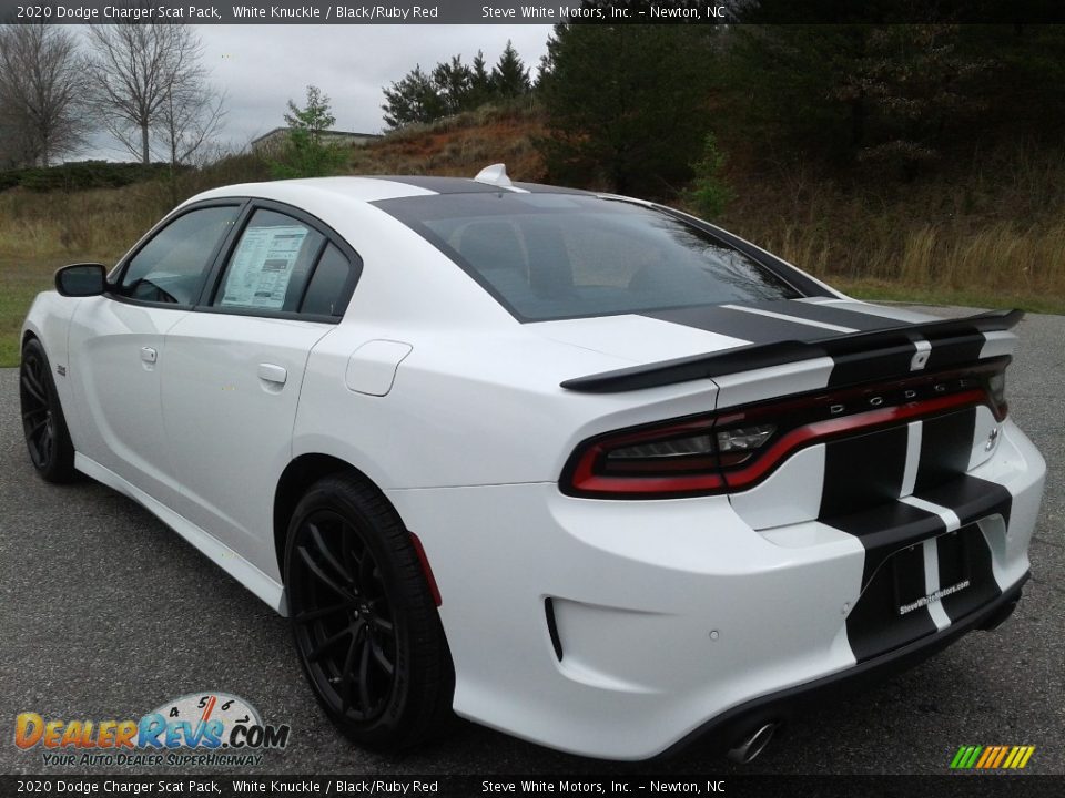 2020 Dodge Charger Scat Pack White Knuckle / Black/Ruby Red Photo #8