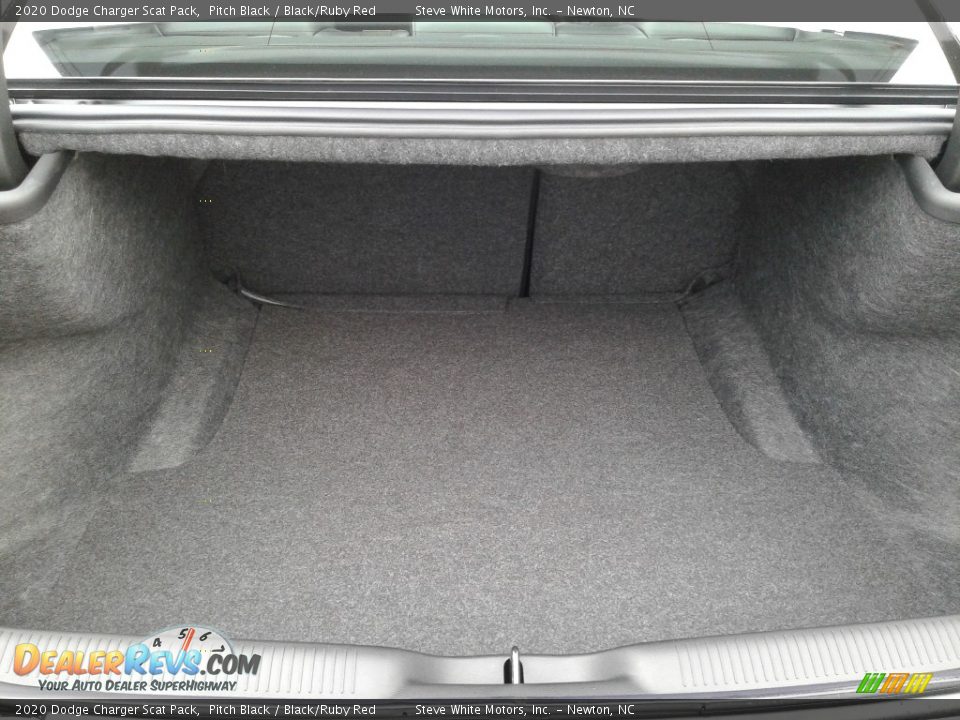 2020 Dodge Charger Scat Pack Pitch Black / Black/Ruby Red Photo #15