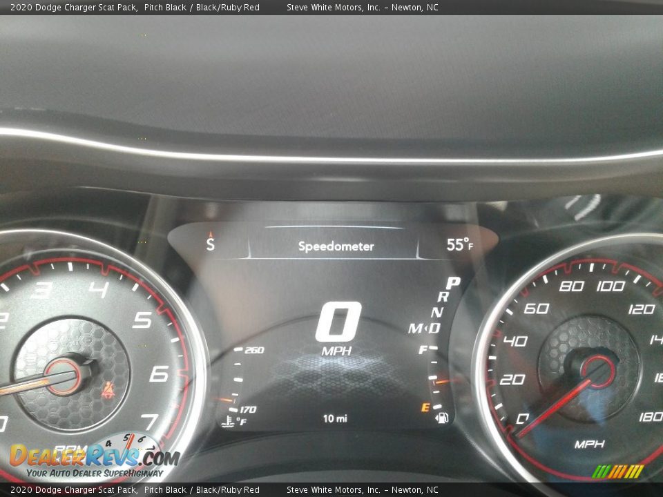 2020 Dodge Charger Scat Pack Pitch Black / Black/Ruby Red Photo #21