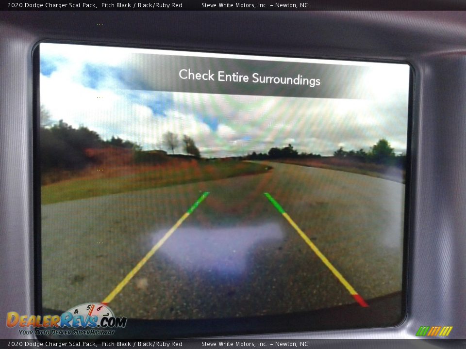 2020 Dodge Charger Scat Pack Pitch Black / Black/Ruby Red Photo #24