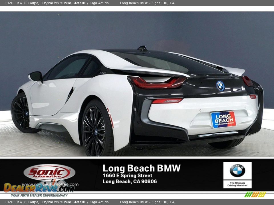 2020 BMW i8 Coupe Crystal White Pearl Metallic / Giga Amido Photo #3