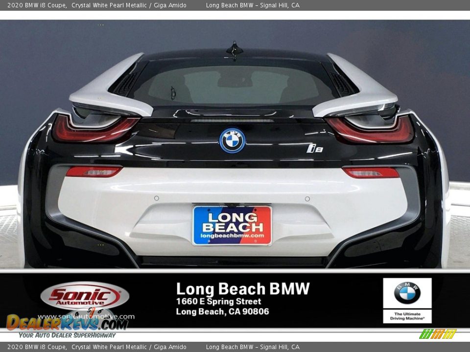 2020 BMW i8 Coupe Crystal White Pearl Metallic / Giga Amido Photo #4