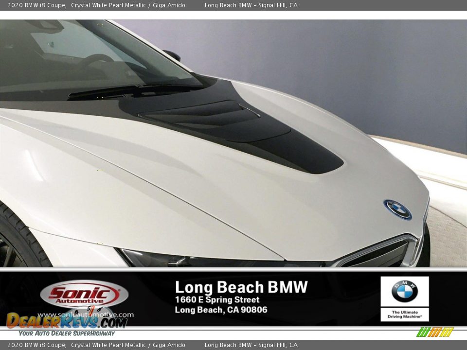 2020 BMW i8 Coupe Crystal White Pearl Metallic / Giga Amido Photo #10