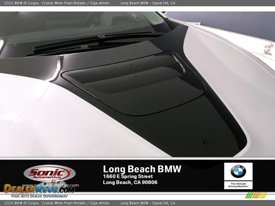 2020 BMW i8 Coupe Crystal White Pearl Metallic / Giga Amido Photo #11