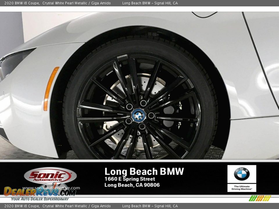 2020 BMW i8 Coupe Crystal White Pearl Metallic / Giga Amido Photo #12