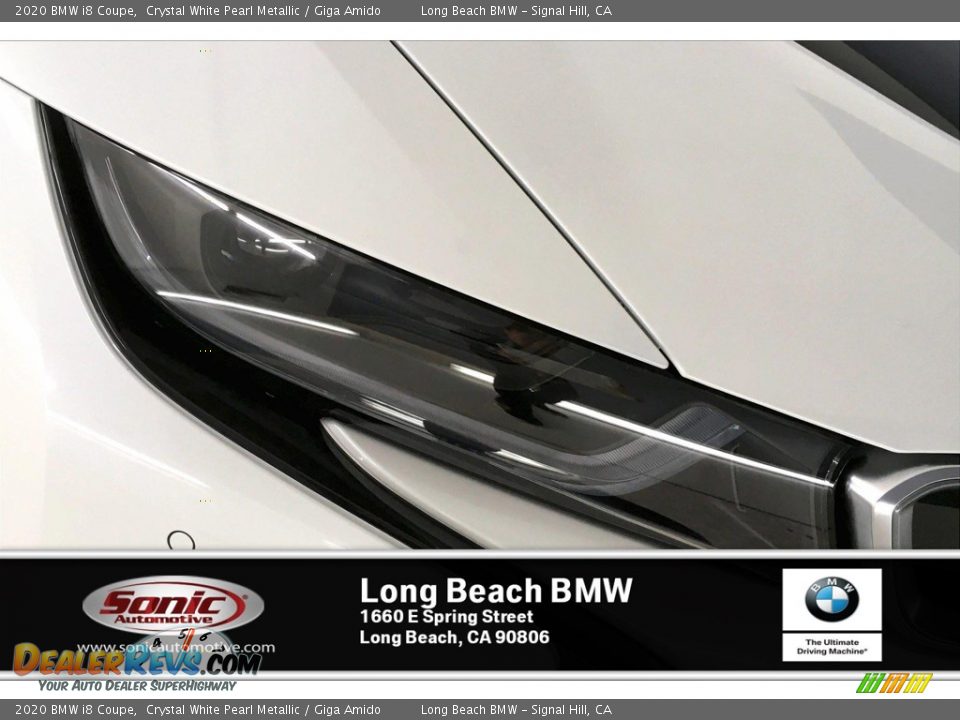 2020 BMW i8 Coupe Crystal White Pearl Metallic / Giga Amido Photo #14