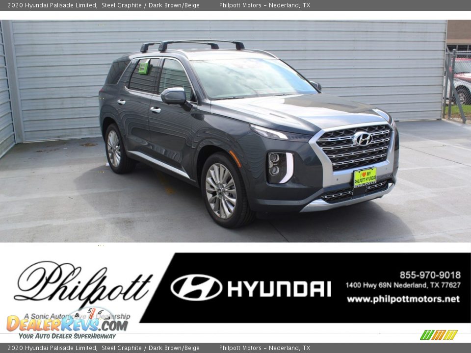 2020 Hyundai Palisade Limited Steel Graphite / Dark Brown/Beige Photo #1