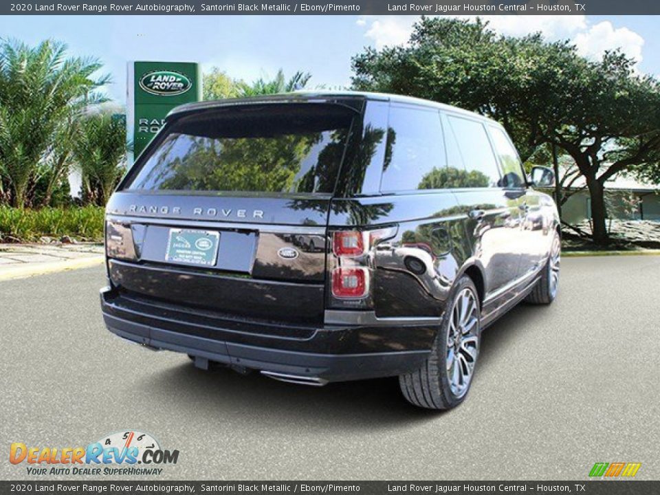 2020 Land Rover Range Rover Autobiography Santorini Black Metallic / Ebony/Pimento Photo #2