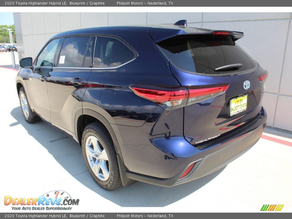 2020 Toyota Highlander Hybrid LE Blueprint / Graphite Photo #6