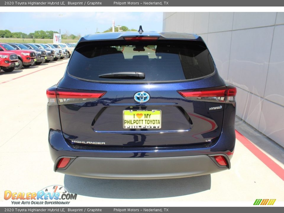 2020 Toyota Highlander Hybrid LE Blueprint / Graphite Photo #7