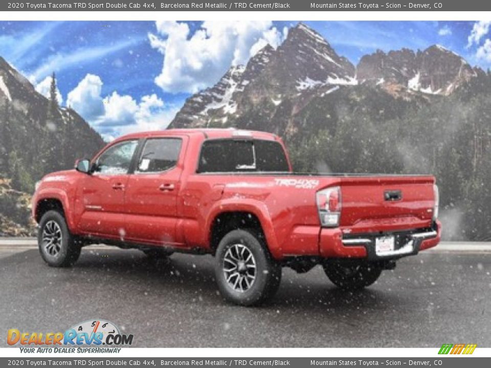 2020 Toyota Tacoma TRD Sport Double Cab 4x4 Barcelona Red Metallic / TRD Cement/Black Photo #3