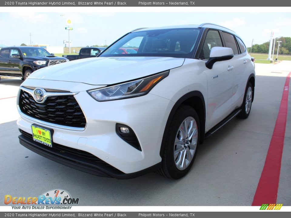 2020 Toyota Highlander Hybrid Limited Blizzard White Pearl / Black Photo #4