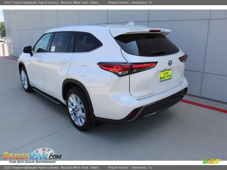 2020 Toyota Highlander Hybrid Limited Blizzard White Pearl / Black Photo #6