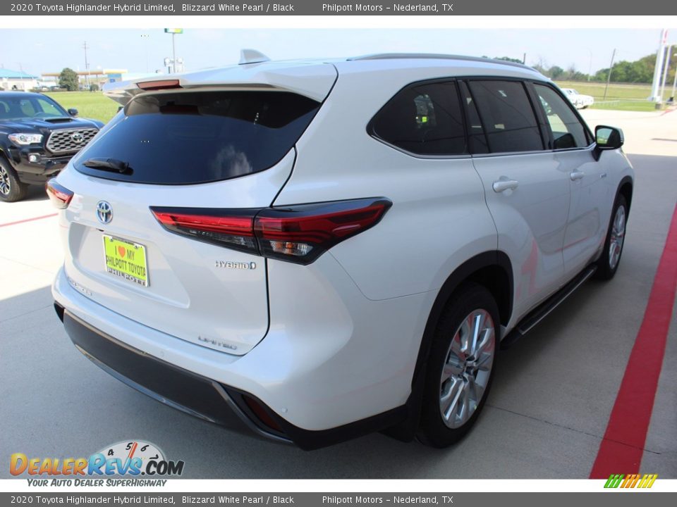 2020 Toyota Highlander Hybrid Limited Blizzard White Pearl / Black Photo #8