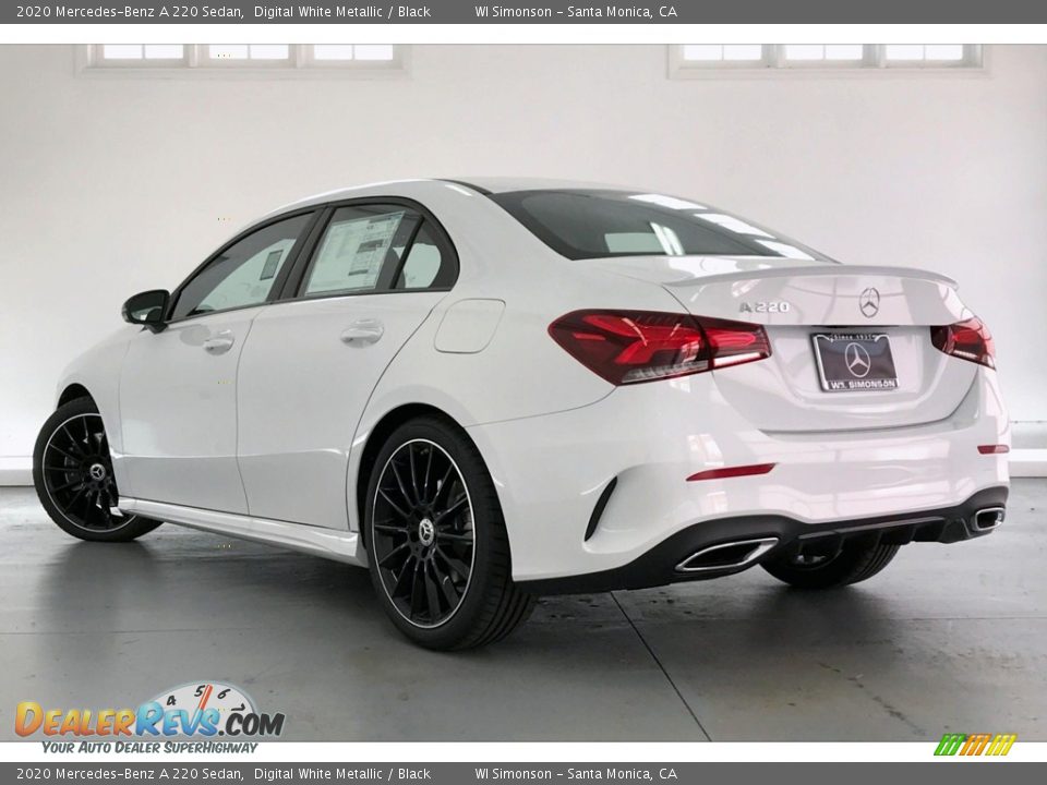 2020 Mercedes-Benz A 220 Sedan Digital White Metallic / Black Photo #2