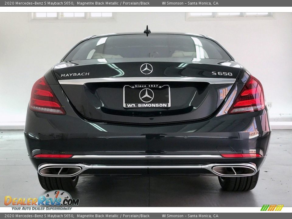 2020 Mercedes-Benz S Maybach S650 Magnetite Black Metallic / Porcelain/Black Photo #3