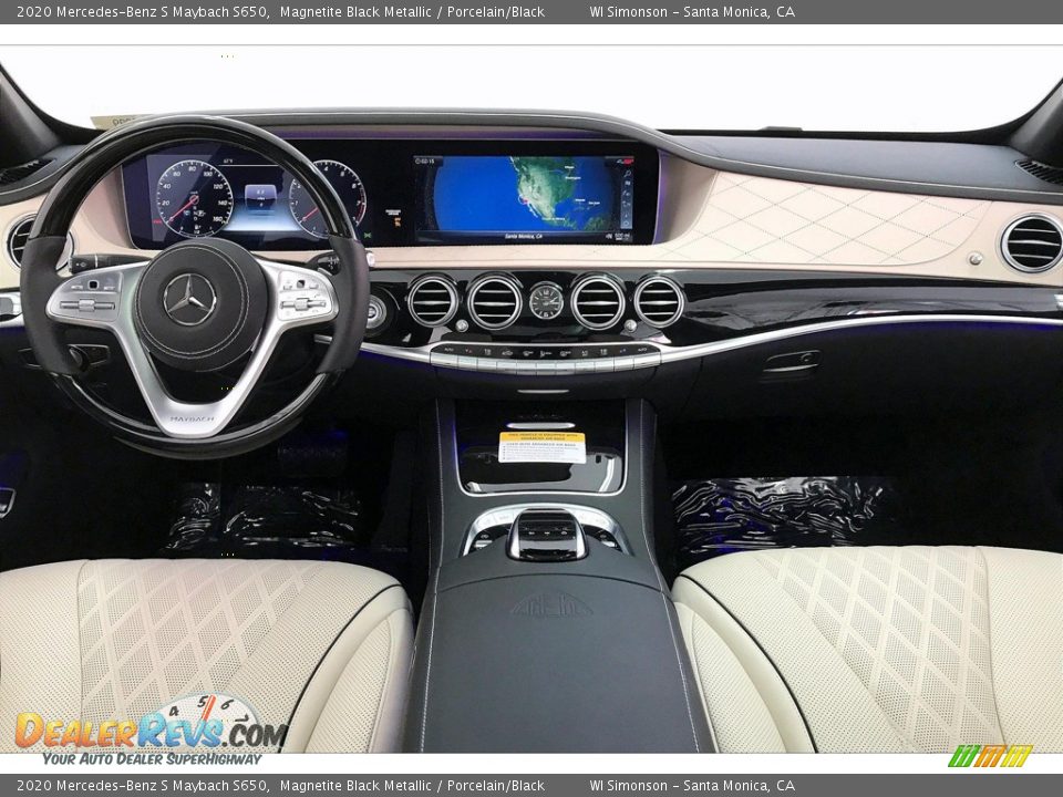 2020 Mercedes-Benz S Maybach S650 Magnetite Black Metallic / Porcelain/Black Photo #17