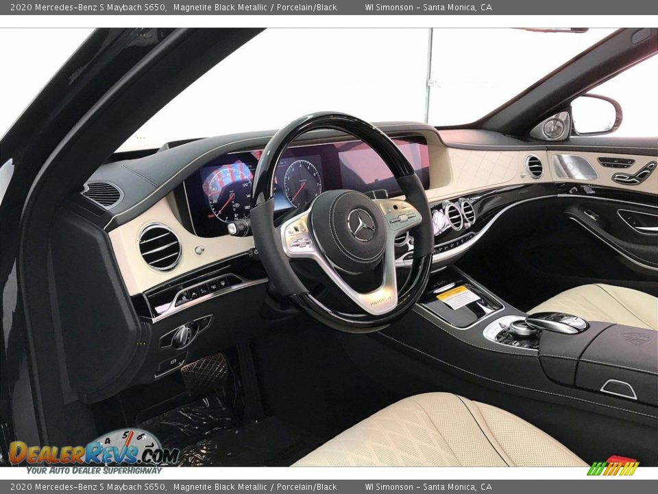 2020 Mercedes-Benz S Maybach S650 Magnetite Black Metallic / Porcelain/Black Photo #22