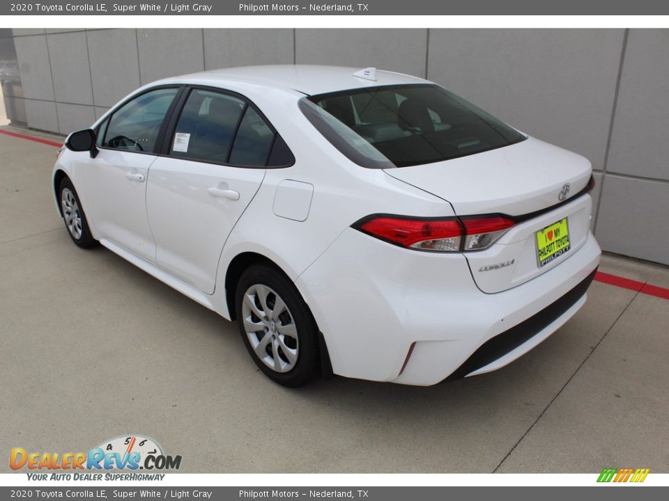 2020 Toyota Corolla LE Super White / Light Gray Photo #6