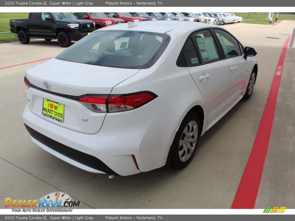 2020 Toyota Corolla LE Super White / Light Gray Photo #8