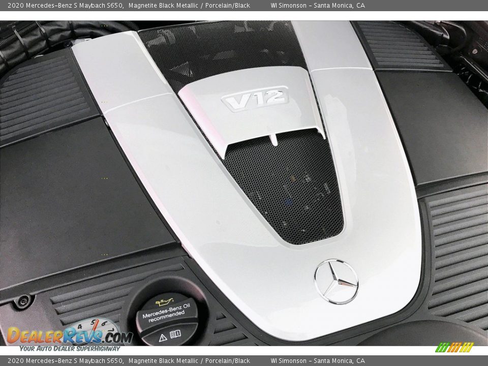 2020 Mercedes-Benz S Maybach S650 Magnetite Black Metallic / Porcelain/Black Photo #31