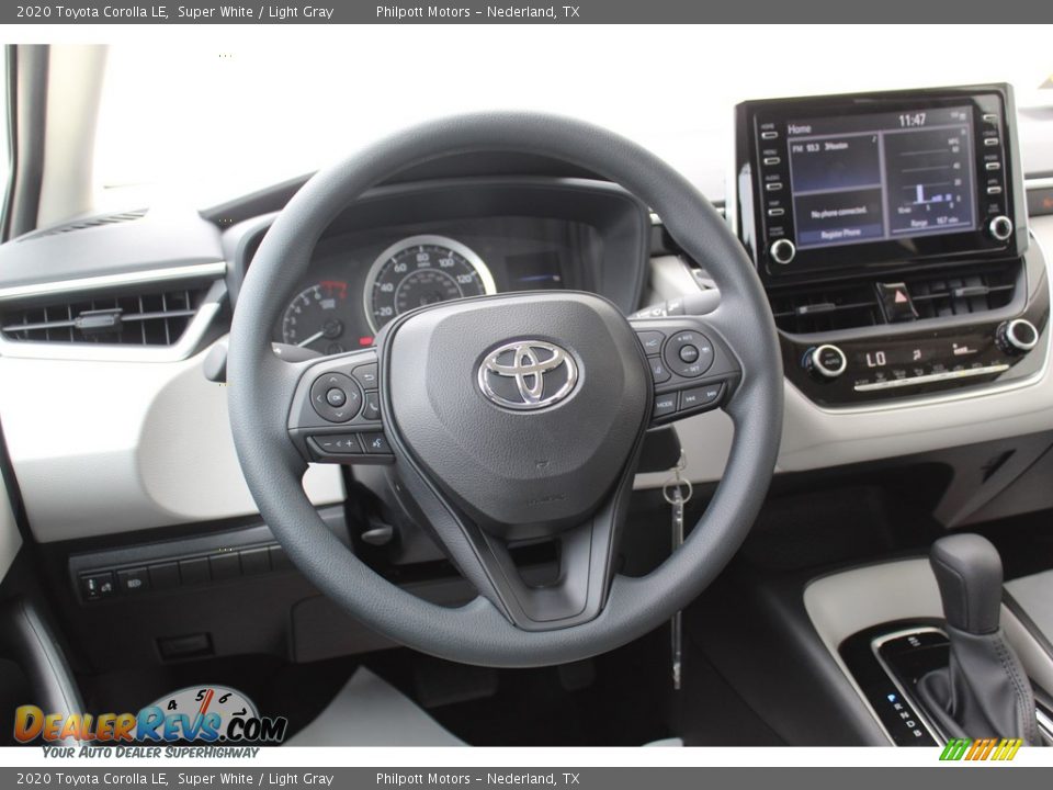 2020 Toyota Corolla LE Super White / Light Gray Photo #21