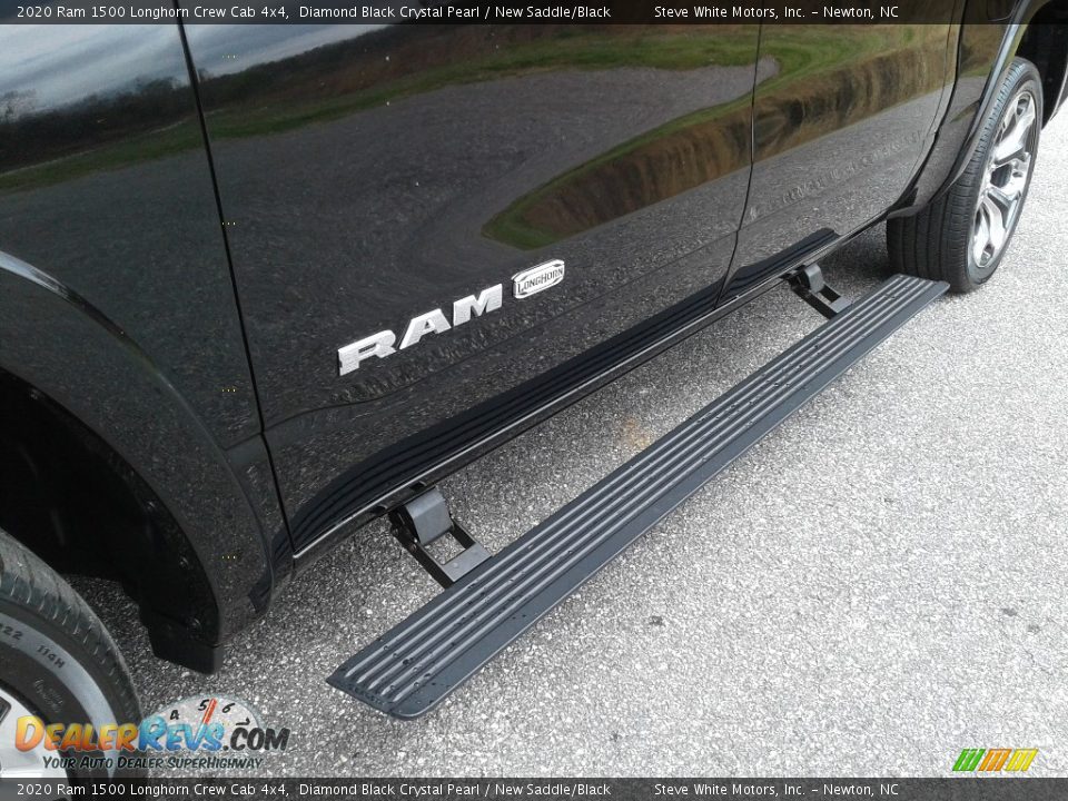2020 Ram 1500 Longhorn Crew Cab 4x4 Diamond Black Crystal Pearl / New Saddle/Black Photo #3