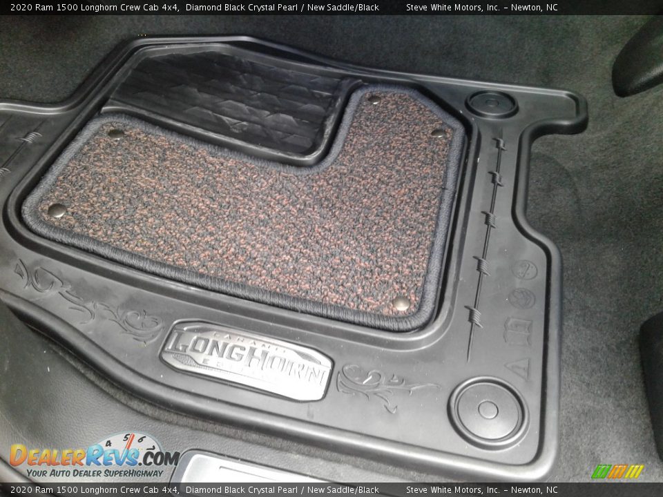 2020 Ram 1500 Longhorn Crew Cab 4x4 Diamond Black Crystal Pearl / New Saddle/Black Photo #15