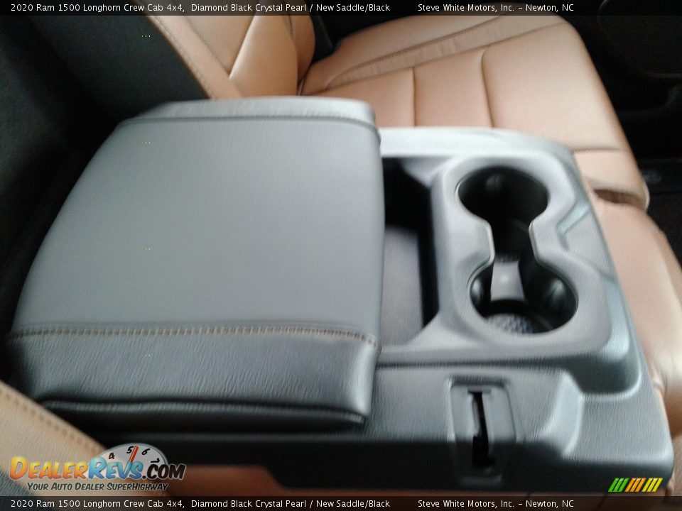 2020 Ram 1500 Longhorn Crew Cab 4x4 Diamond Black Crystal Pearl / New Saddle/Black Photo #19