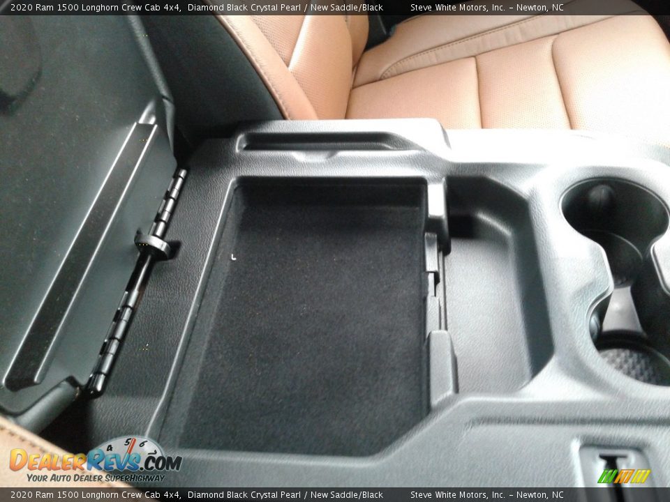 2020 Ram 1500 Longhorn Crew Cab 4x4 Diamond Black Crystal Pearl / New Saddle/Black Photo #20