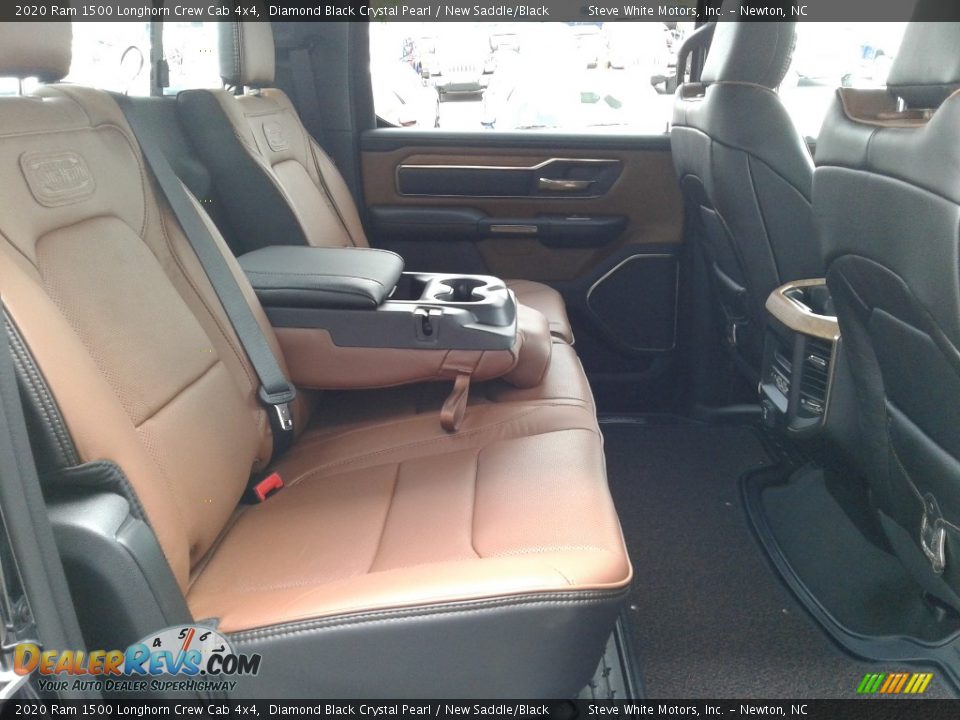 2020 Ram 1500 Longhorn Crew Cab 4x4 Diamond Black Crystal Pearl / New Saddle/Black Photo #21