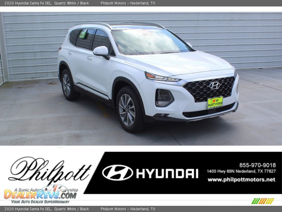 2020 Hyundai Santa Fe SEL Quartz White / Black Photo #1