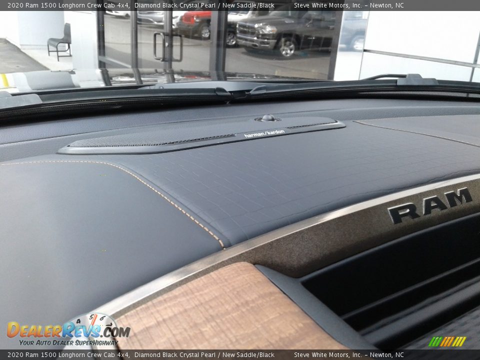 2020 Ram 1500 Longhorn Crew Cab 4x4 Diamond Black Crystal Pearl / New Saddle/Black Photo #30