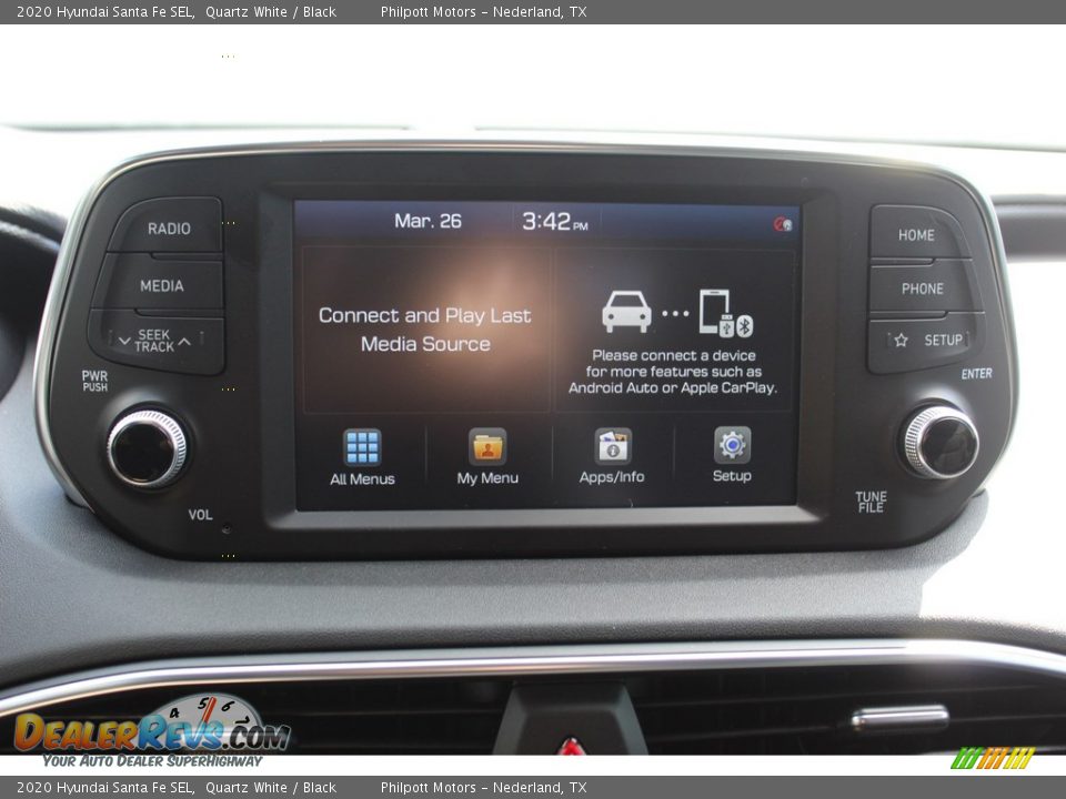 2020 Hyundai Santa Fe SEL Quartz White / Black Photo #15