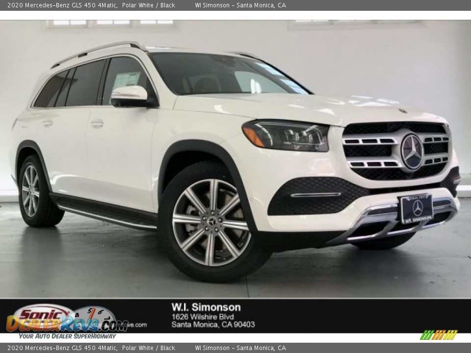 2020 Mercedes-Benz GLS 450 4Matic Polar White / Black Photo #1