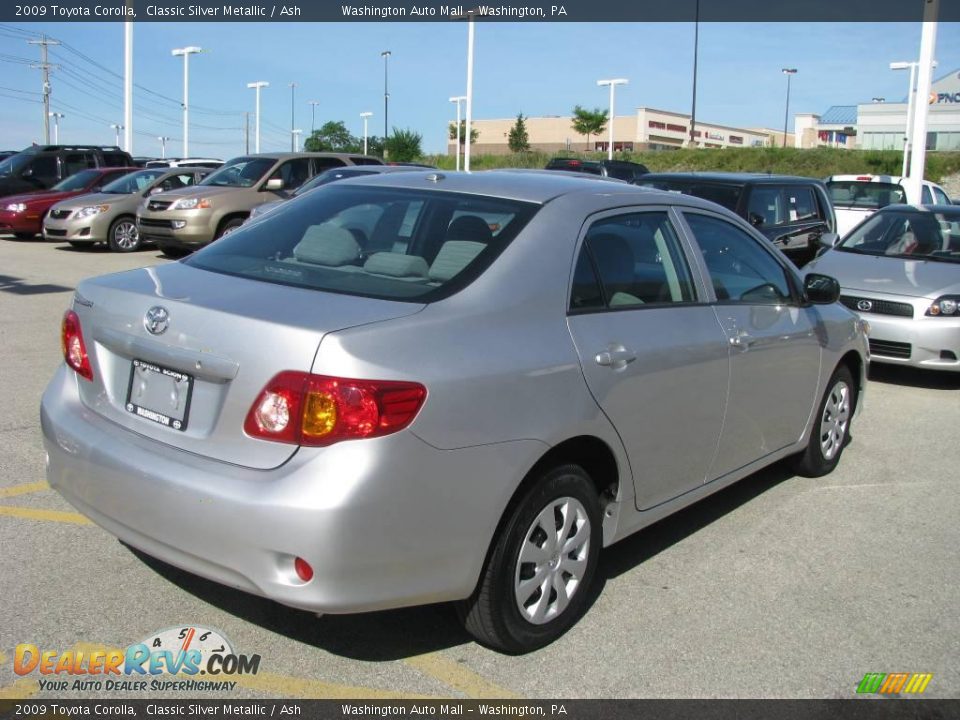 2009 Toyota Corolla Classic Silver Metallic / Ash Photo #6